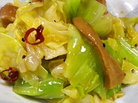 キャベツメンマの中華風サラダ